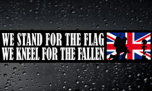 Load image into Gallery viewer, Military Humor - Stand for the Flag - Car Sticker
