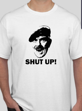 Military Humor - Windsor Davies - SHUT UP! - Military Humor Stores