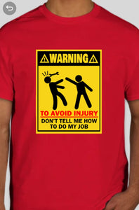 Military Humor - Warning - Avoid Injury - Military Humor Stores