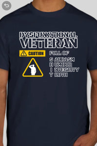 Military Humor - Caution - Veteran - FOS - Military Humor Stores