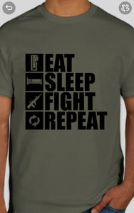 Military Humor - Eat, Sleep, Fight, Repeat......
