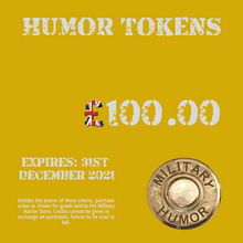 Load image into Gallery viewer, Humor Tokens - Military Humor Stores