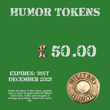 Load image into Gallery viewer, Humor Tokens - Military Humor Stores