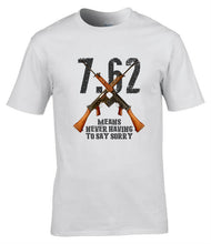 Load image into Gallery viewer, crossed_rifles_7.62_military_t-shirt_print_detail_army_humour