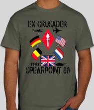 Load image into Gallery viewer, ex_crusader_spearpoint_60_t-shirt_BAOR_cold_war_military_exercise_design_UK
