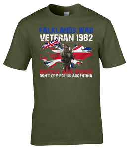 Military Humor - Falklands War 82 - Veterans Tee