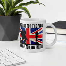 Load image into Gallery viewer, Military Humor - Stand for the Flag - UK - Mug - Military Humor Stores