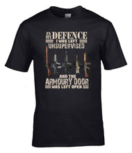 Load image into Gallery viewer, Military Humor - In My Defence - Tee