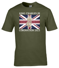 Load image into Gallery viewer, Military Humor - King Charles III - Coronation Colour T-Shirt