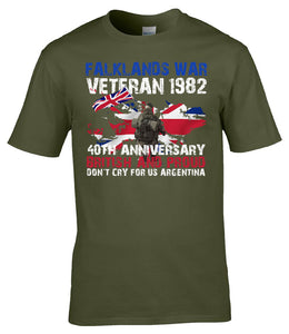 Military Humor - Falklands War 40th Anniversary - Veterans Tee