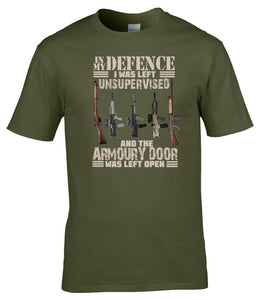 Military Humor - In My Defence - Tee