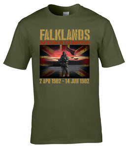 Military Humor - Falklands 40 - Anniversary Tee