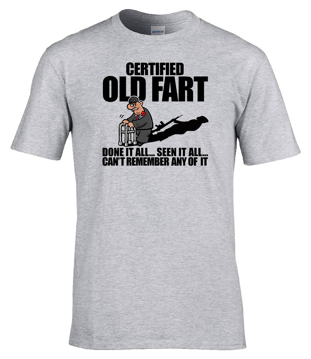 Military Humor - Certified Old Fart