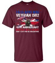 Load image into Gallery viewer, Military Humor - Falklands War 40th Anniversary - Veterans Tee