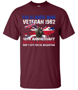 Military Humor - Falklands War 40th Anniversary - Veterans Tee