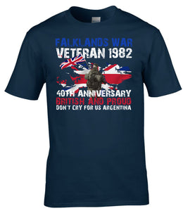 Military Humor - Falklands War 40th Anniversary - Veterans Tee