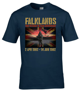 Military Humor - Falklands 40 - Anniversary Tee