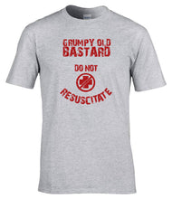Load image into Gallery viewer, military_humour_t-shirt_grumpy_old_bastard_design_close_up_print_detail