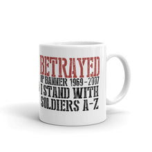 Load image into Gallery viewer, Military Humor - Op Banner - Betrayed - Mug - Military Humor Stores