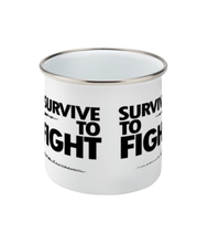 Load image into Gallery viewer, MIlitary Humor - Survive to Fight - Enamel Mug - Military Humor Stores